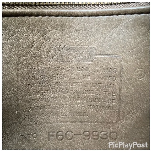 VINTAGE 90’s COACH MURPHY BAG #9930 in brown full-grain leather. Fully Restored - Picture 10 of 12